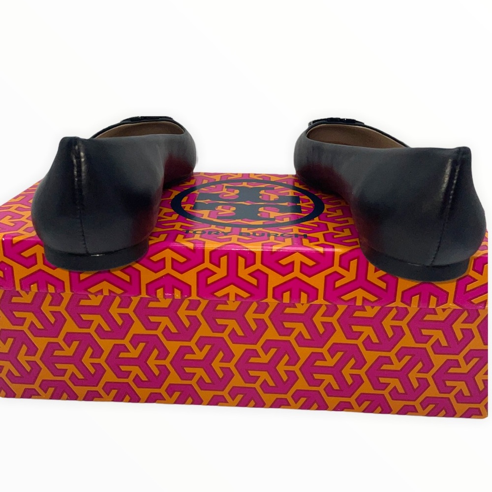 13. Tori Burch Lowell 2 Black Ballet Flats Size 51/2 - Picture 5 of 8